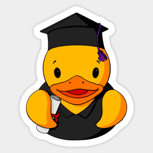 Graduate Rubber Duck Sticker